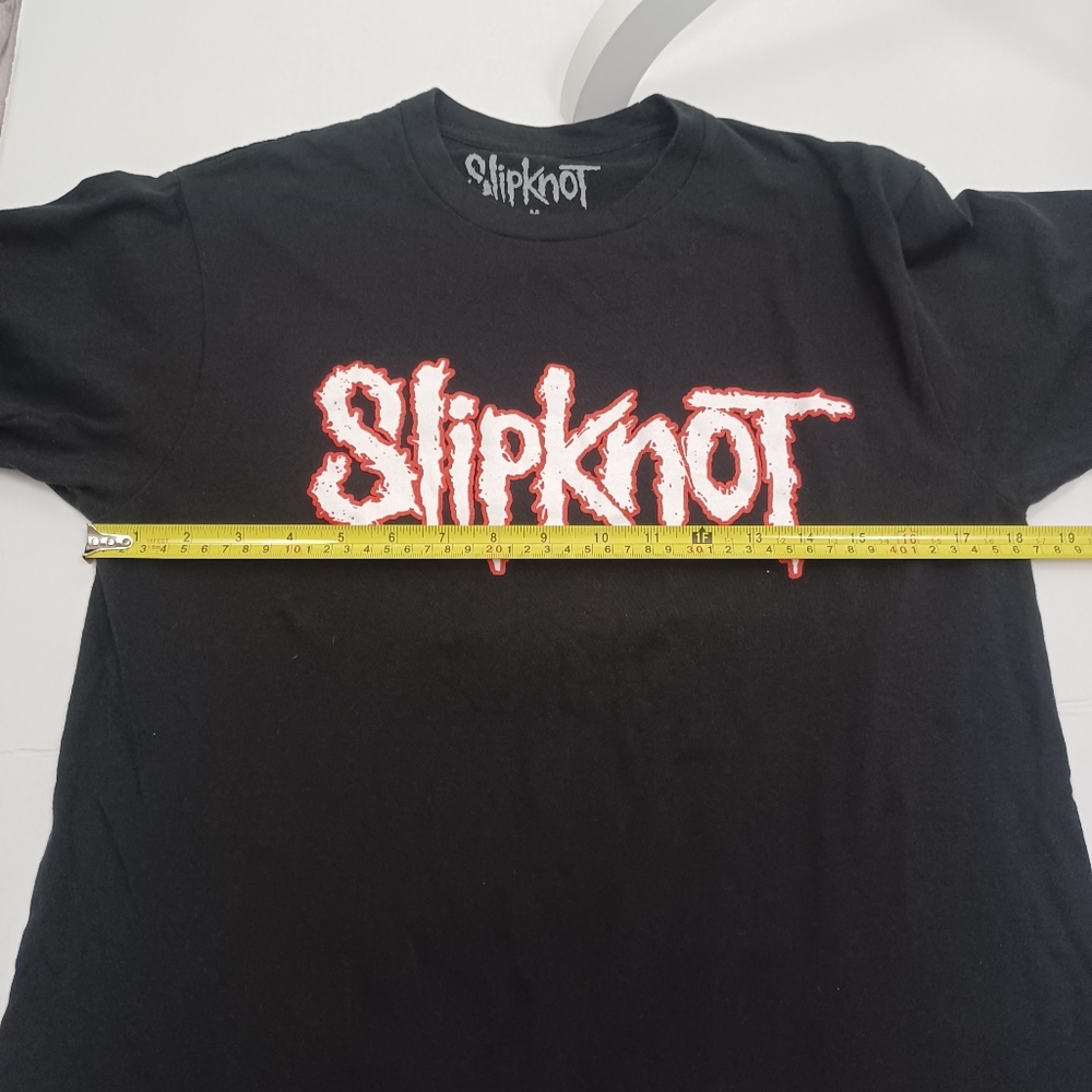Slipnot Graphic Print T-Shirt Medium Black -Short Sleeve -Tagless - Picture 7 of 10